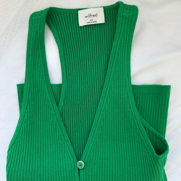 Wilfred Green Ribbed Tank Top - Picture 9 of 11